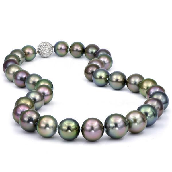 South Sea Baroque Pearl Strand with Diamond Clasp