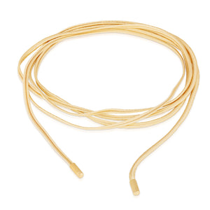 Woven Silk Chord with 18K Gold End Pieces