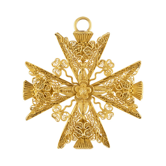 Filigree Cross Pendant & Brooch