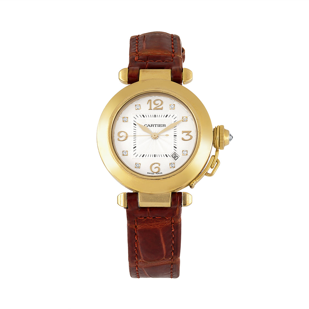 Vintage Cartier Watch on Crocodile Band