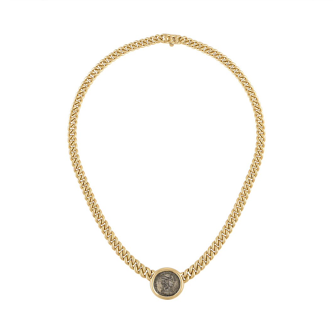 Vintage Roman Coin Necklace by Bulgari