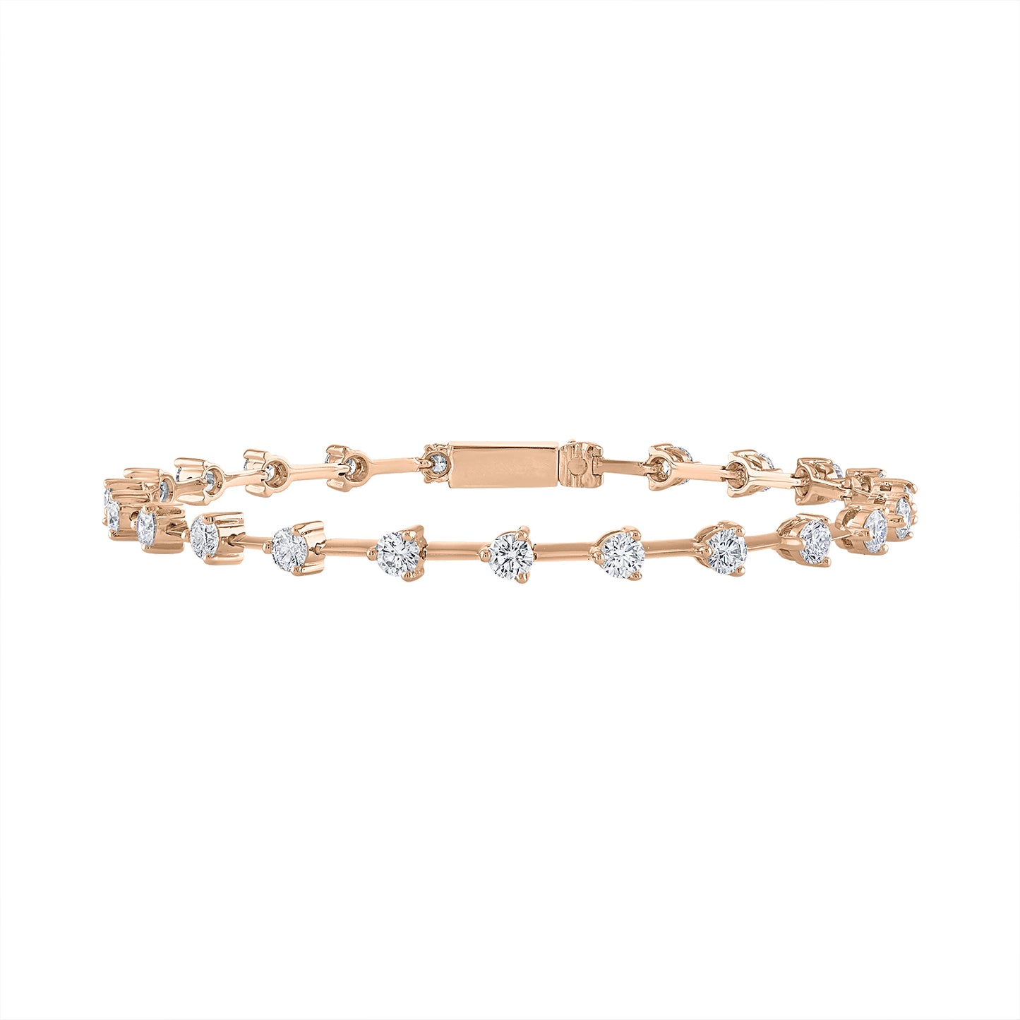 Knife Edge Diamond Bracelet