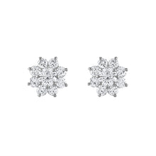 Load image into Gallery viewer, Diamond Star Cluster Earrings