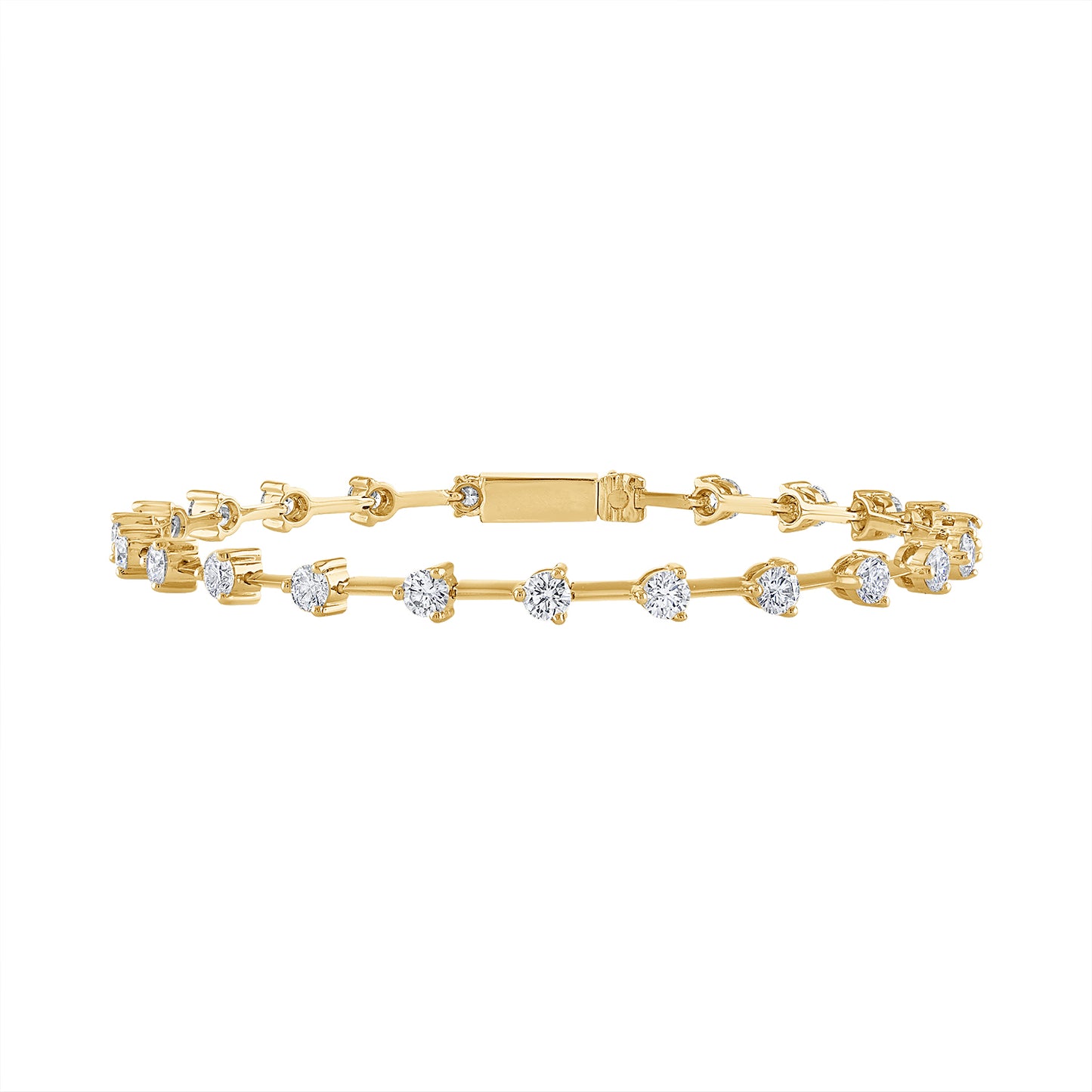 Knife Edge Diamond Bracelet