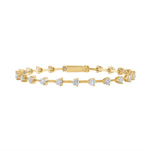 Knife Edge Diamond Bracelet