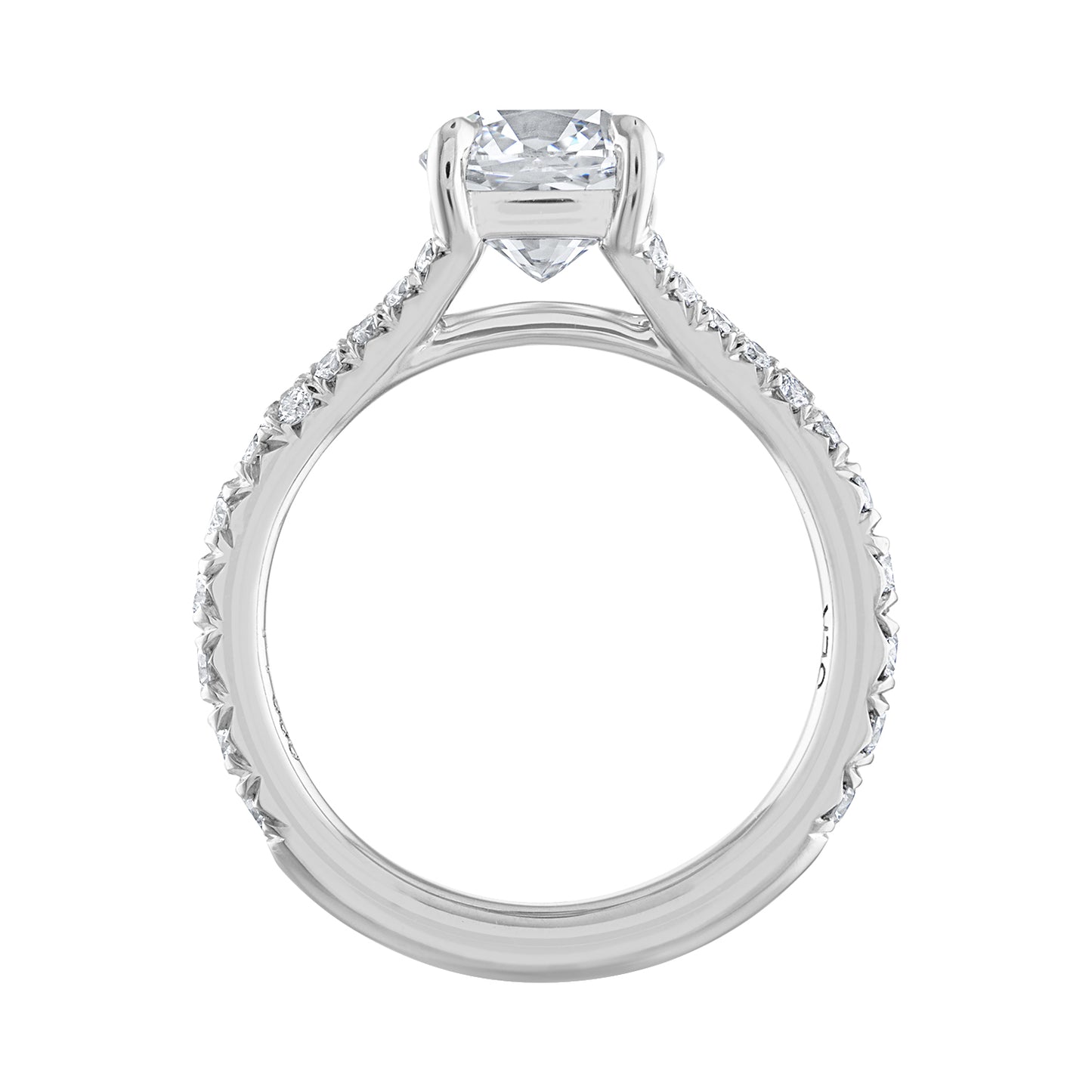 Split Shank Diamond Engagement Ring