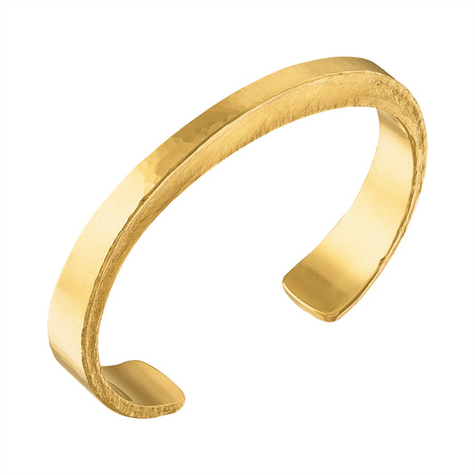 24 Karat Cold-Forged Gold Cuff