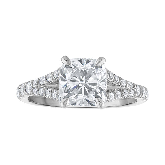 Split Shank Diamond Engagement Ring