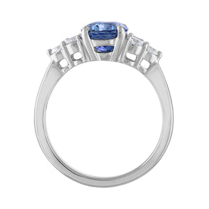 Sapphire and Diamond Seven Stone Ring