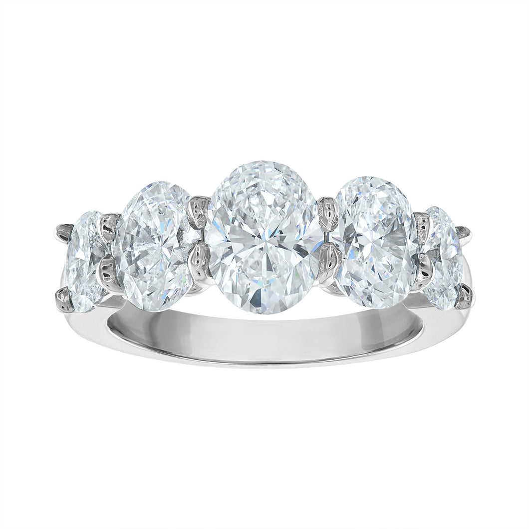 Oval Diamond Five Stone Ring