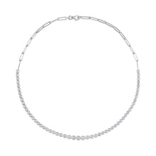 Load image into Gallery viewer, Bezel Set Diamond Necklace