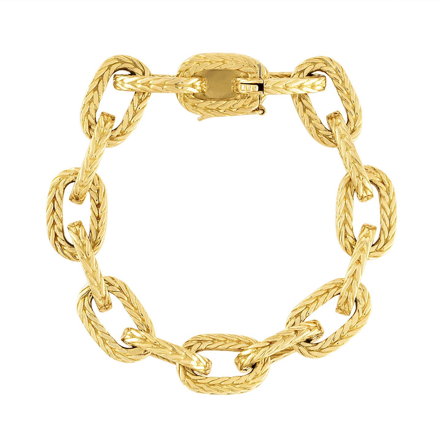 Boucheron Textured Chain Link Bracelet