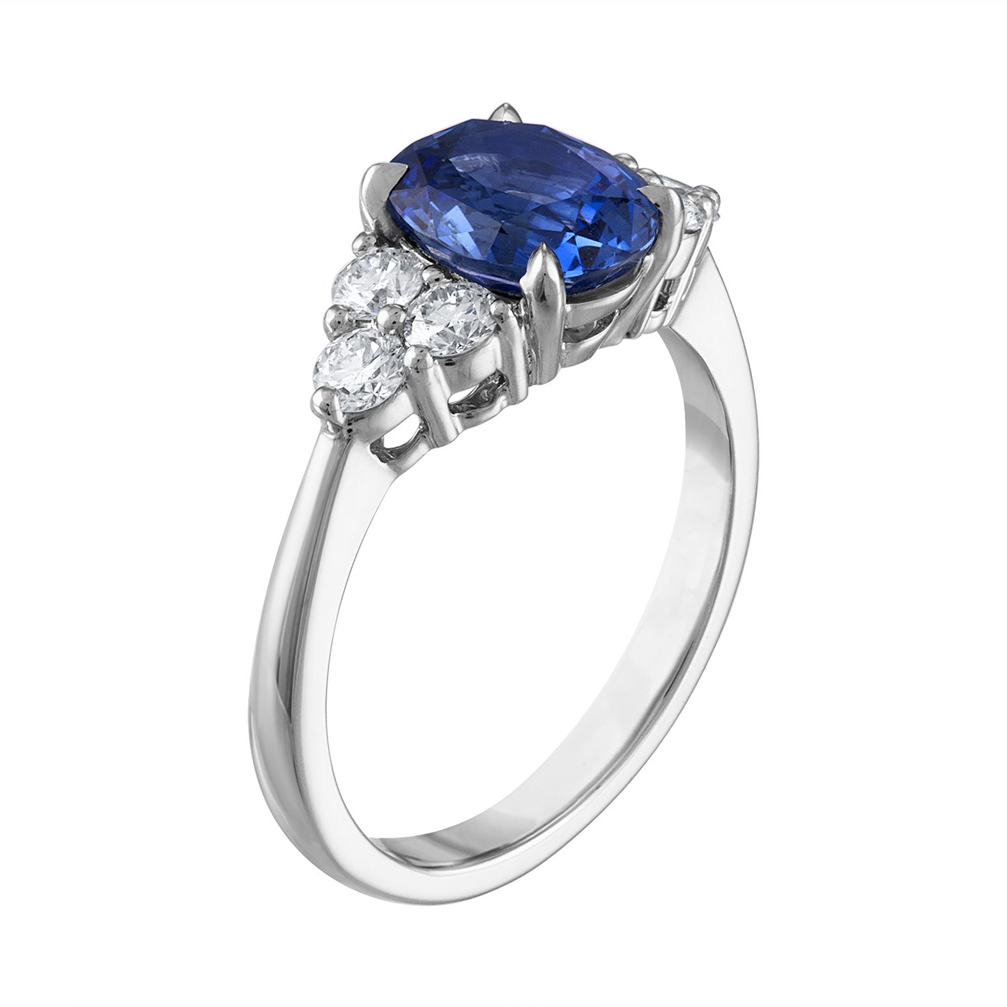 Sapphire & Diamond Seven Stone Ring