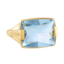 Load image into Gallery viewer, Aquamarine &quot;Metropolis&quot; Ring by Bulgari