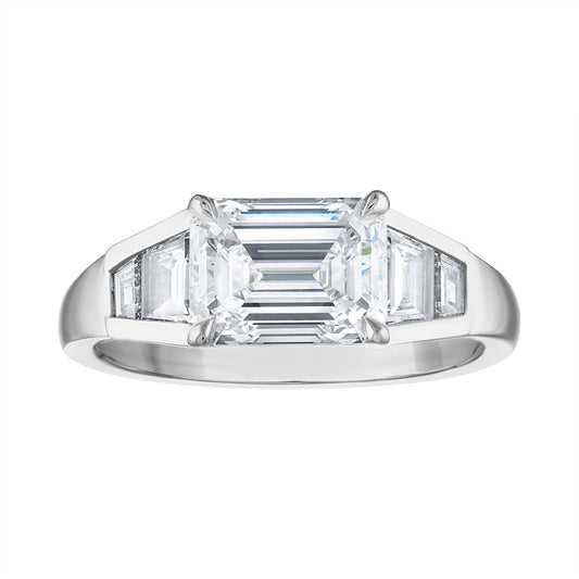 Emerald Cut Diamond Five Stone Ring