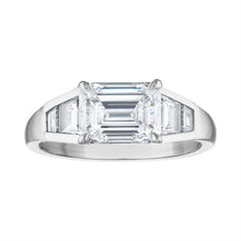 Load image into Gallery viewer, Emerald Cut Diamond Five Stone Ring