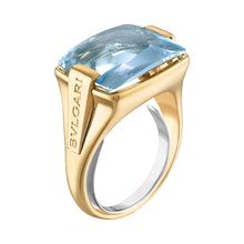Load image into Gallery viewer, Aquamarine &quot;Metropolis&quot; Ring by Bulgari