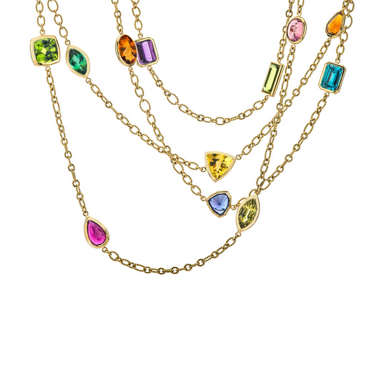 Multicolored Gemstone Necklace