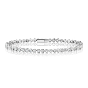 Bezel Set Diamond Bracelet